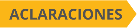 aclaraciones